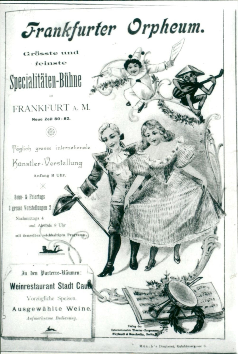 1907 VARIETY DIFFERENT FILM SCREENING TOOK PLACE VARIETE - Vintage Photograph