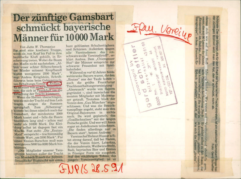 1991 GRAY PANTHERS FFUU TRAINEES FROG DEPENDENT MODEL LANDS COUNT - Vintage Photograph