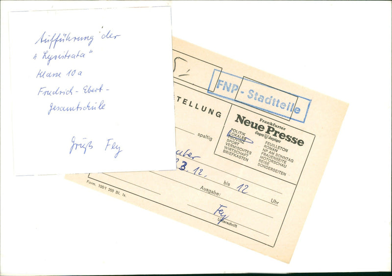 VARIETY SCHOOLS SCHULER SHEND SCHOOL DRAMA MUSIC DISTR - Vintage Photograph
