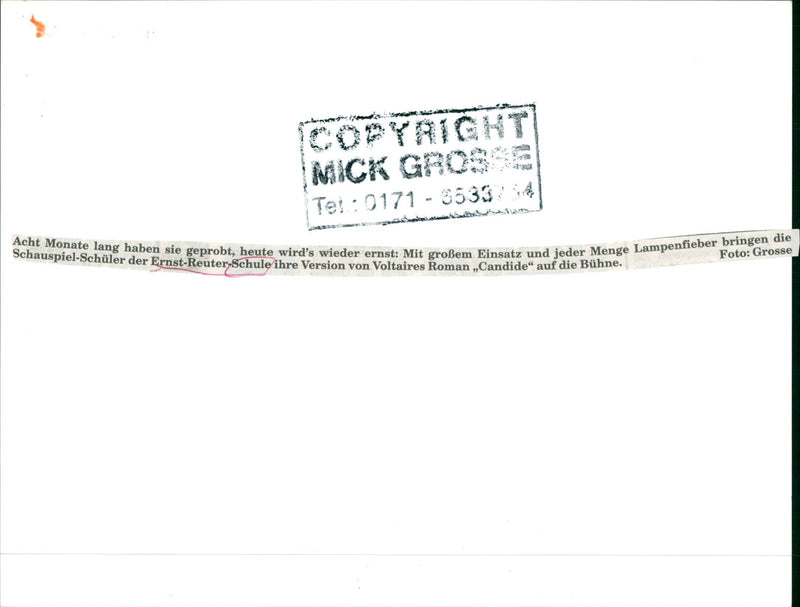 VARIETE SCHOOLS SCHULER SHEAT ACTING SCHOOL SCHOOL - Vintage Photograph