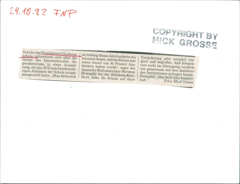 1992 KREDL MUSIC LEVEL INP GROSS AULER DER - Vintage Photograph