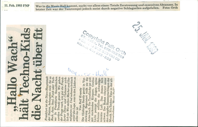 1993 Techno-Kids in the Music Hall - Vintage Photograph