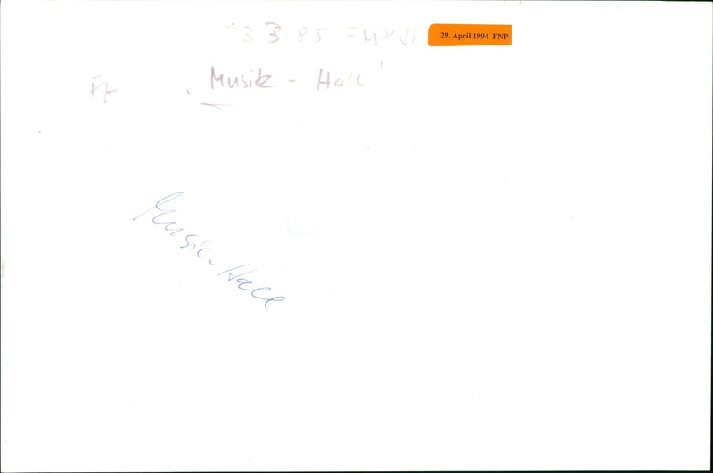 1985 FNP EMPLE MUSIC HALL RUSSIAN USIC MOSCOW RUSSIA EMPL - Vintage Photograph