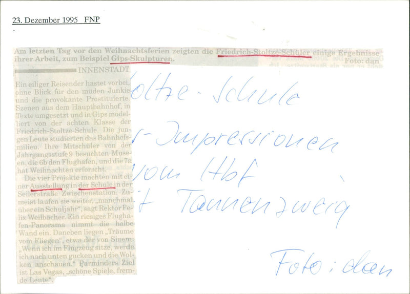 1995 SCHOOLS FREIHER VOWE STEIN GYNE SIUEM FNP OLTZE SCHULER SOME ERG DAY MODEL - Vintage Photograph