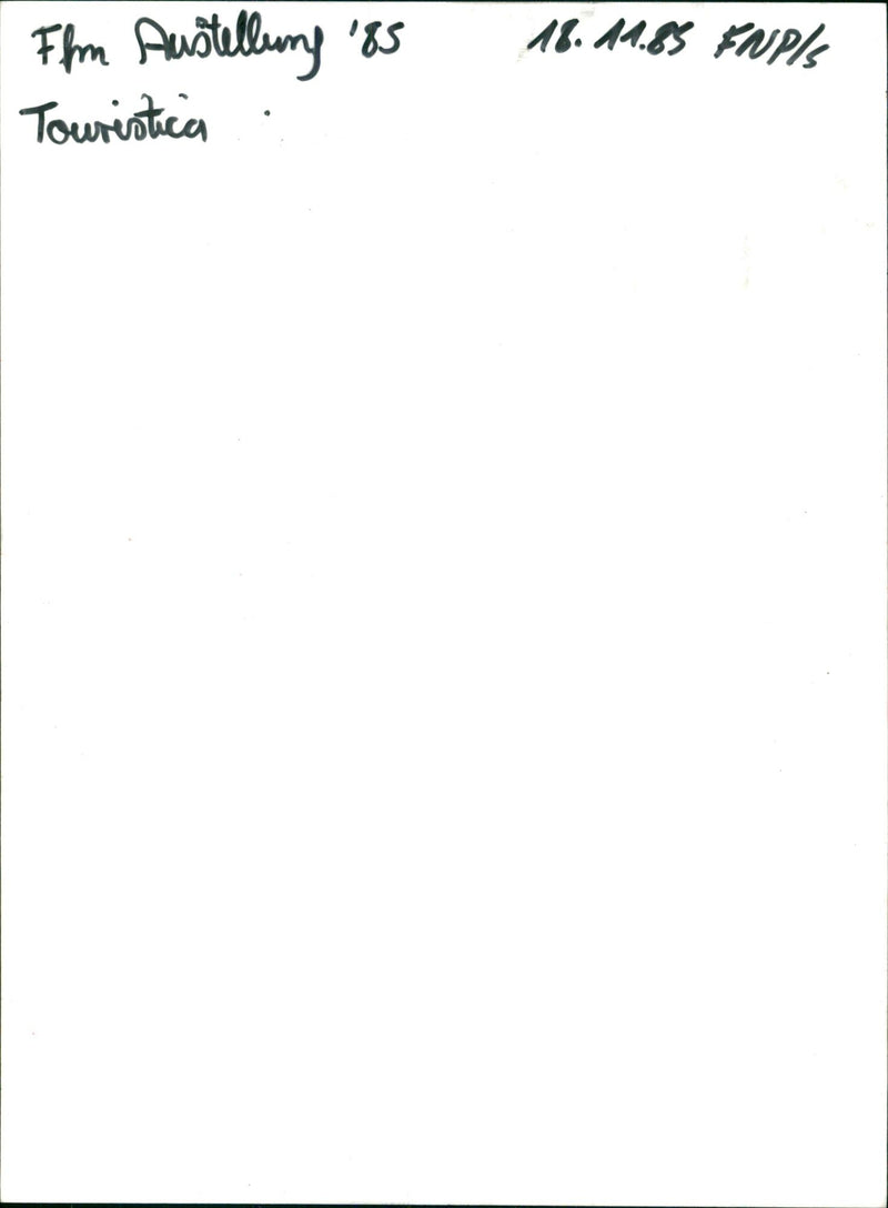 FAIR TOURISMA LIFE HOUSING TREI ENPI FILM EXHIBITION TONIS - Vintage Photograph