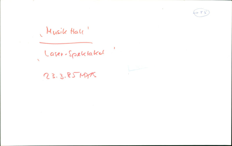 1985 MUSIC HALE LASER MATS USIC HALL FAME GREATEST BAN - Vintage Photograph