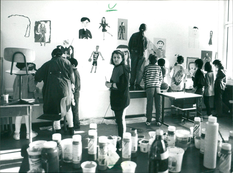 1994 Frankfurter model school - Vintage Photograph
