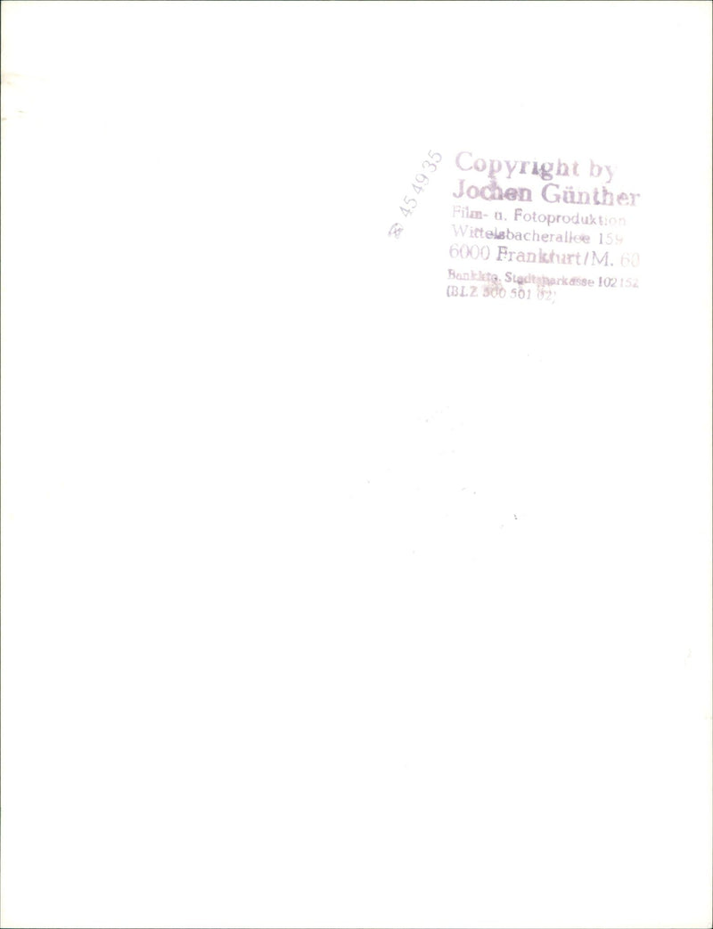 PHOTO PRODUCTION WITTELSBACHERALLEE FRANKFURT BANLLTE FILM - Vintage Photograph