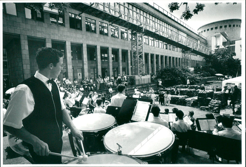 NUSIC SCHOOL FESTIVAL MUSIC SCHOOL BETWEEN ROMERS EXC - Vintage Photograph