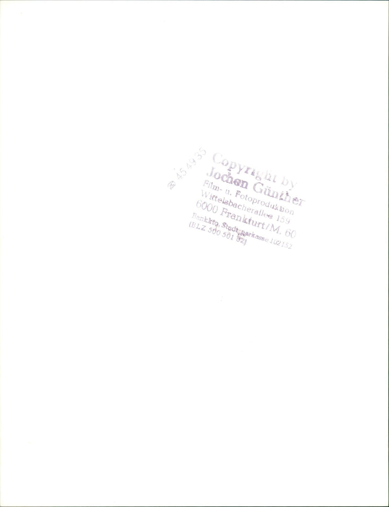 PHOTO PRODUCTION WITTELSBACHERALLEE FRANKFURT BANKKTA FILM - Vintage Photograph