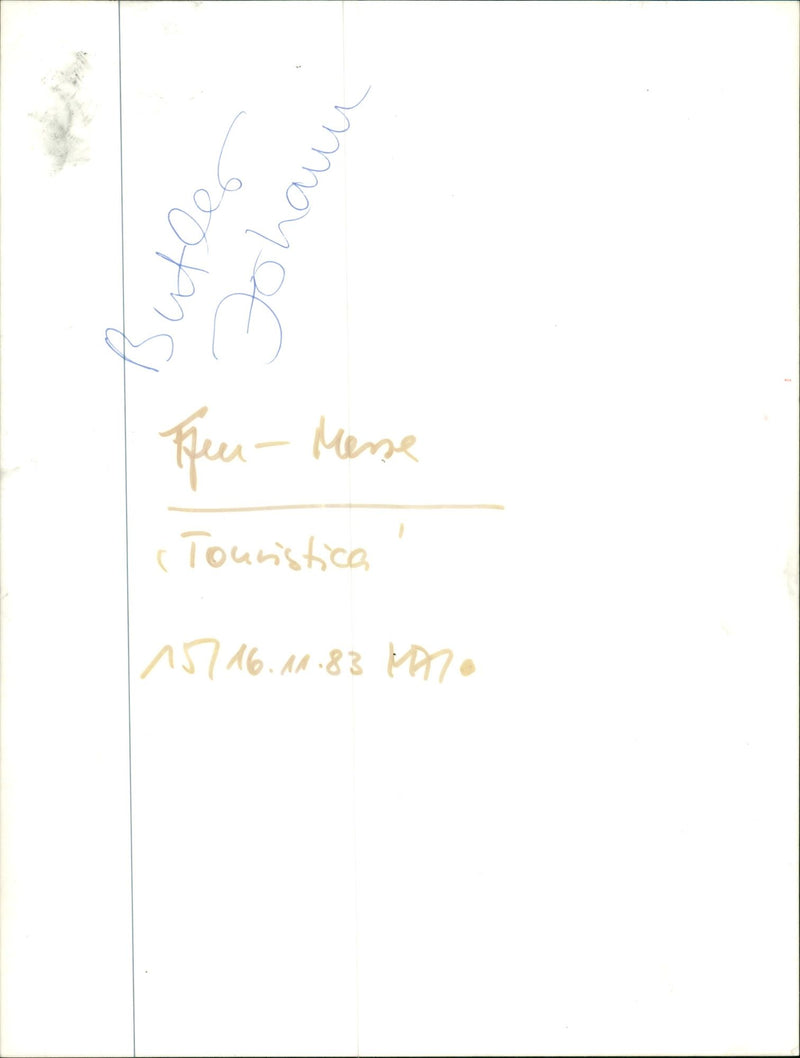 1983 TOURISMA LIFE HOUSING ALER JOHAUN FEN TOURISTICA ESSEU MOVIE - Vintage Photograph