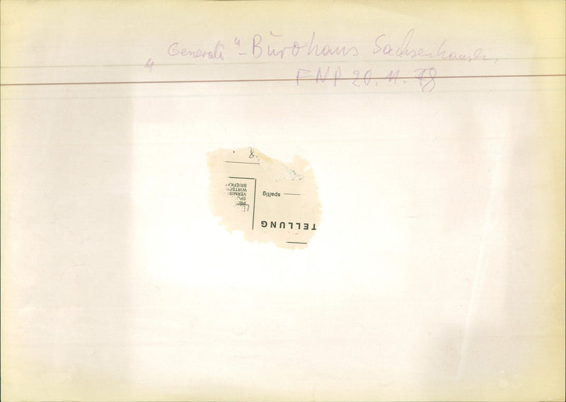 SACHSENHAUSEN MODELS PLAR PLASTIK GENERALI OFFICE SACHSENHOUSE FNP - Vintage Photograph