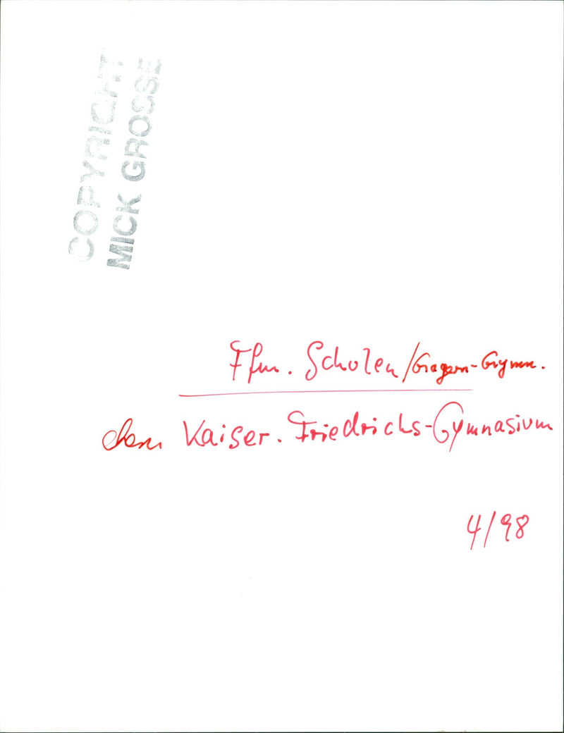 1998 TULEN GYMNASIUM MUSIC PLAYING LEVEL GYM - Vintage Photograph