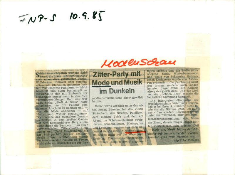 1985 WATCH MODE SONGSSREDS STEIER INEXPENSIVE NUMBER MODELS AND - Vintage Photograph