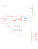 ALLUSWART STATIONS BAHNHO ALU DRECH SALLUSNAK ALLU FILM - Vintage Photograph