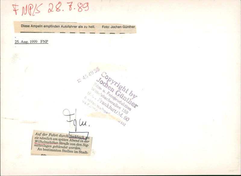 1989 SECKBACH VERSCH STREUBOBSTWIES EXPERIENCE FRUIT SECKBAC FILM - Vintage Photograph