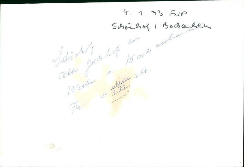 1973 SCHONHOF MODEL MUZIK EXERCISE CENTER THERE SCHOISH BOCKENBEI EUBOS SUB - Vintage Photograph