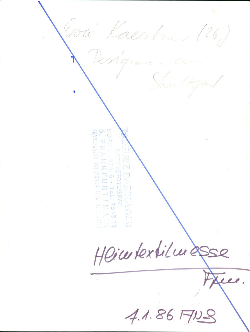 1986 FAIRS HOME TEXTILE FASHIONABLE WAY CURRENT FAST MODEL DASHWASH - Vintage Photograph