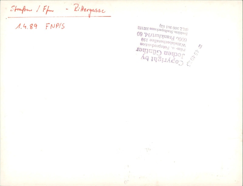 SACHSENHAUSEN AUEN HERMANNSBRAU GERMAN FILM - Vintage Photograph