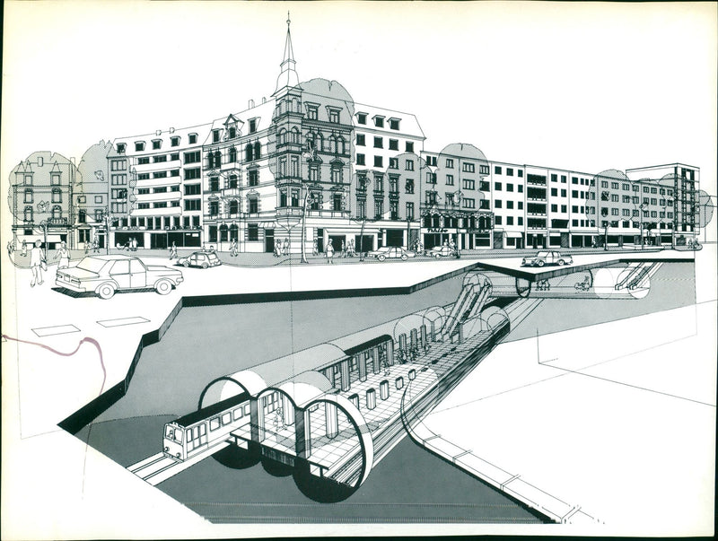 1984 SACHSENHAUSEN MODELS PLAR RAILWAY STATION METERS DEPTH SHOULD - Vintage Photograph
