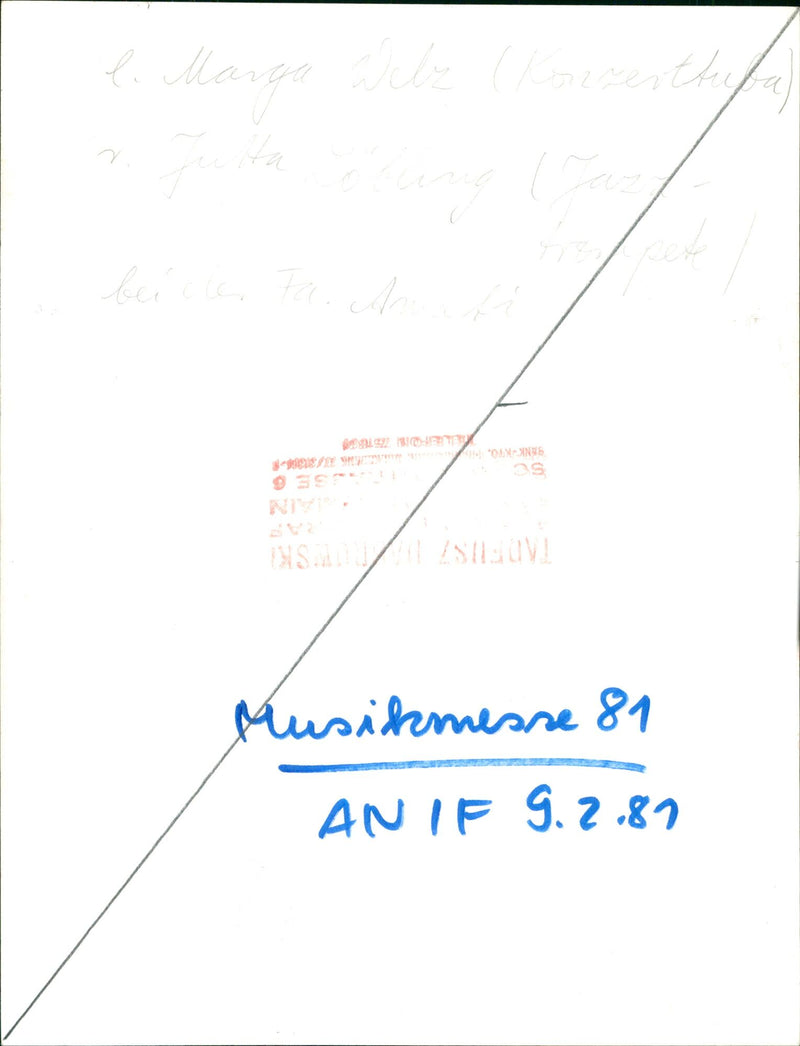 1981 MUSIC FAIR CLE FOC GOS SAU ISTOVI ANIF MARGA - Vintage Photograph