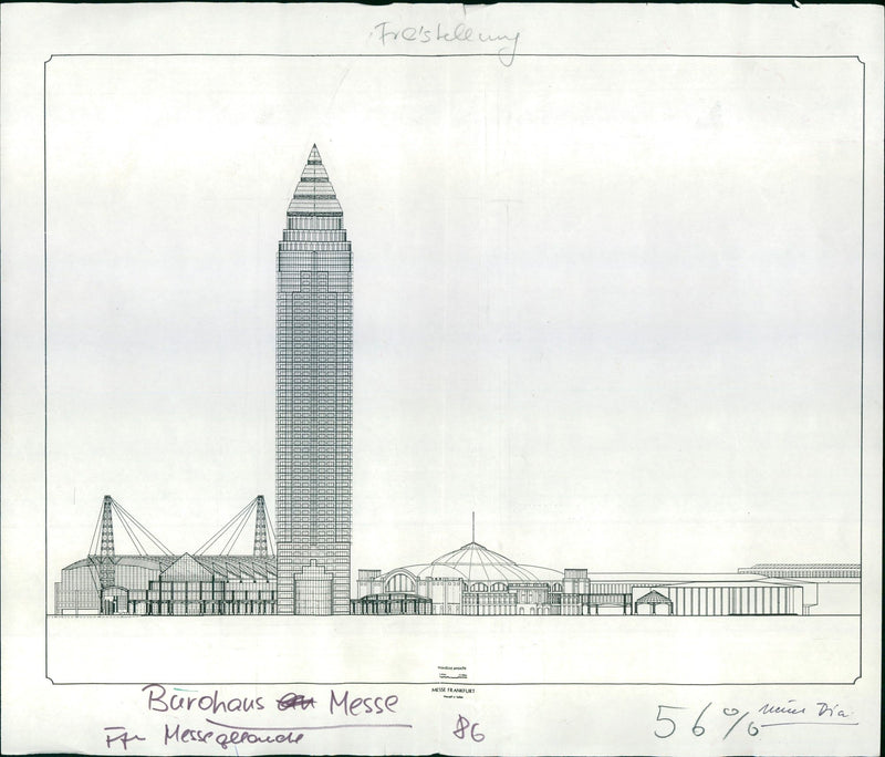 TESSEL ANDE ZESSEDUOM MODELS OFFICE BUILDING SANT MESSE GELOUCHE DEL TOTA - Vintage Photograph