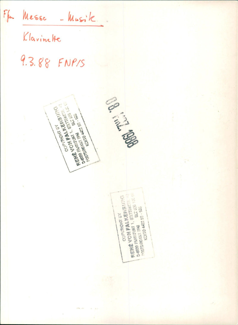 1988 IDU MESSEN MUSIC AND SIDU - Vintage Photograph