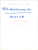 MESSEN MUSIC FAIR TADEUSZ DARKESTA BANK KTO FRA TELEPHONE FFM MUSIC FAIR - Vintage Photograph