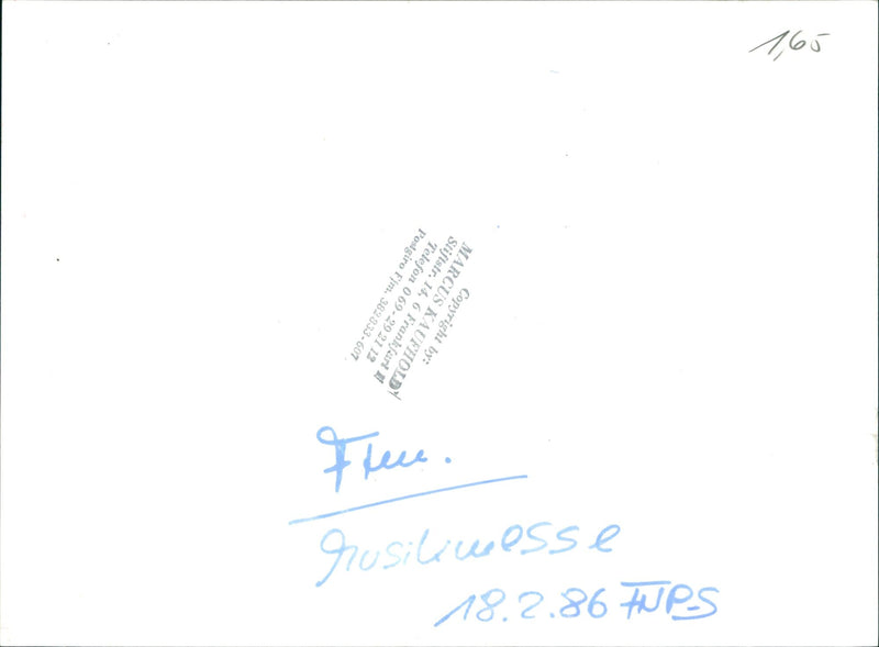 1986 MESSEN MUSIC FAIR STIFTSTR FRANKFURT EDW FFM POST - Vintage Photograph