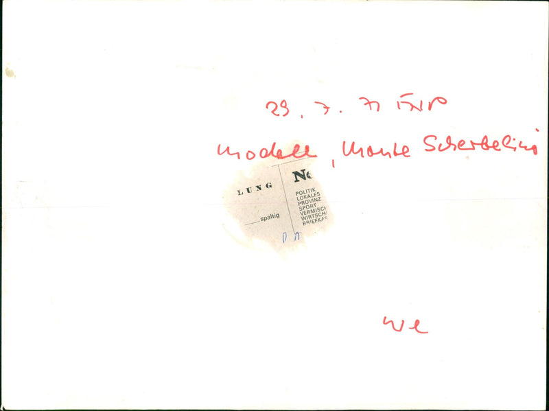 OCEDE SCERBELIN HUGELGRAVER EXCAVATIONS INN MODEL SHEAR LUNG FISSILE - Vintage Photograph