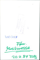 1988 IDU MESSEN MUSIC MAINZER ANIS FLECE JUSTICE - Vintage Photograph