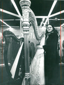 1982 MUSIC FAIR LUCIA NUMBERGER SCHOOLS VERY MUCH YOU CLE HARP - Vintage Photograph