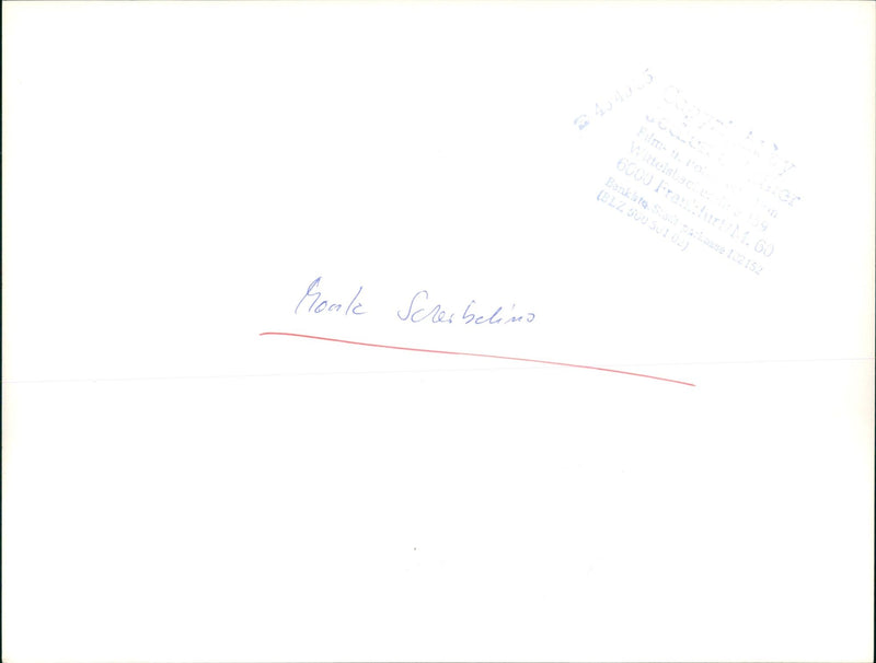 COLE SCHERWEL HUGELGRABER EXCAVATIONS FILM WITTELSBAD FRANKFURT BANKLETA - Vintage Photograph