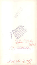 1989 SCHOOL BEKLE PHOTO PRODUCTION WITTELSBACHERALLEE FRANKFU FILM - Vintage Photograph