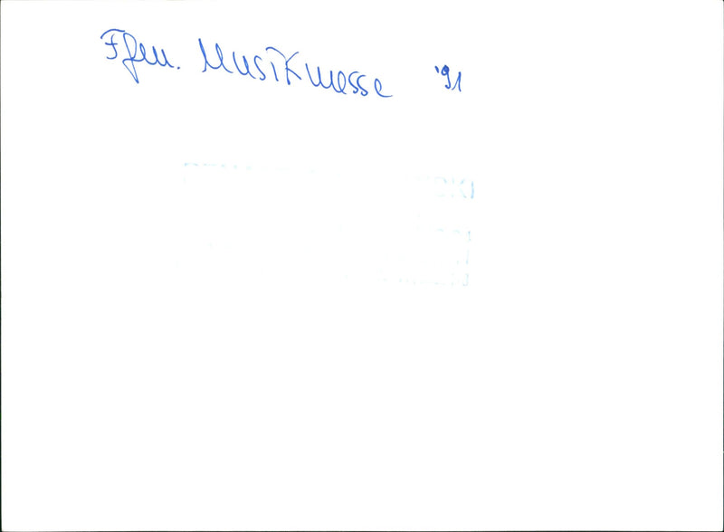 FLUE NESSEU MUSIC FAIR OPEN MUSIC FAIR FLEDE MUSIC MUSEUMS FLESCH MUSIC COLLECTION - Vintage Photograph