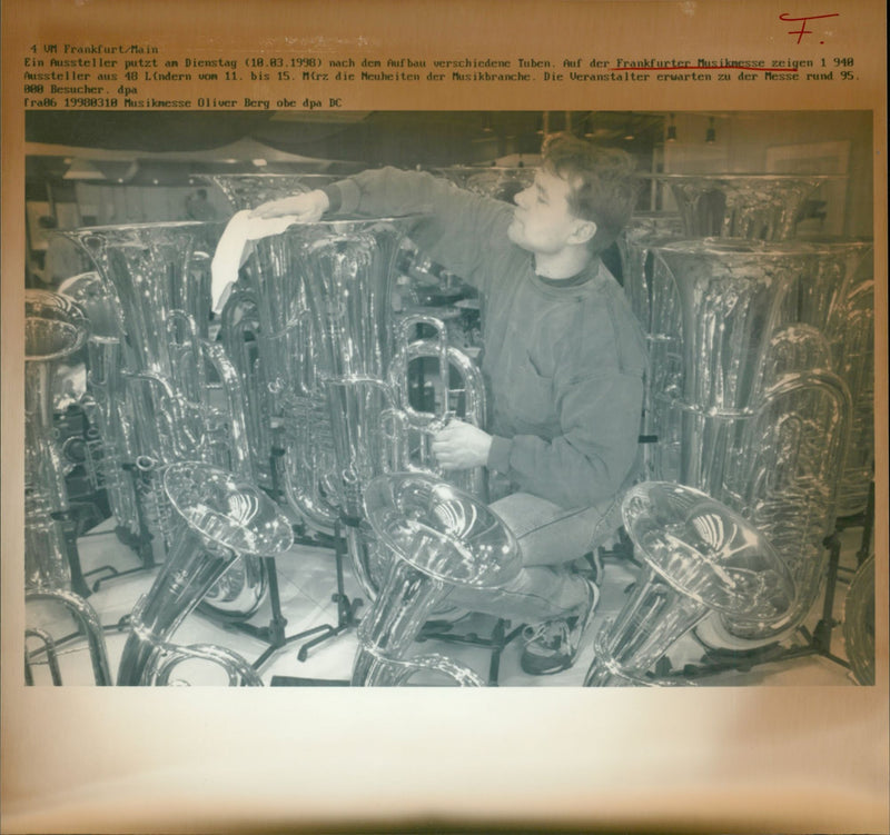 1998 FLUE NESSEU MUSIC FAIR PRESENTERS LINDERN MERZ - Vintage Photograph