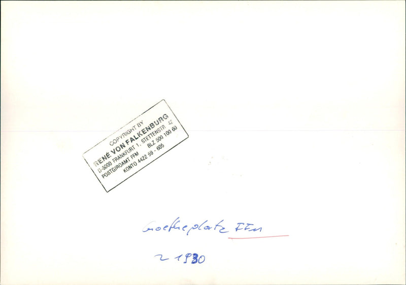 ROADS PLACE FILM SHOT GOETHENLATZ GERMANY - Vintage Photograph