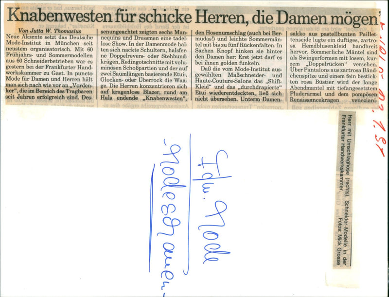 FASHION SUMMER MODELS NOS NOBILA BAL THOMAS - Vintage Photograph