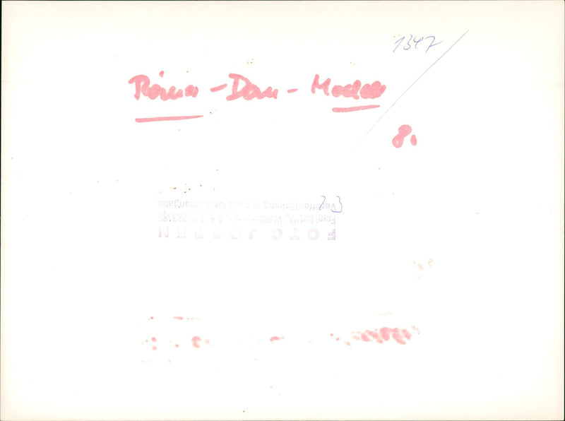 ROMERBERG MODELS FRANE PUBLICATION INDICATION RONIN DAN MODE THL - Vintage Photograph