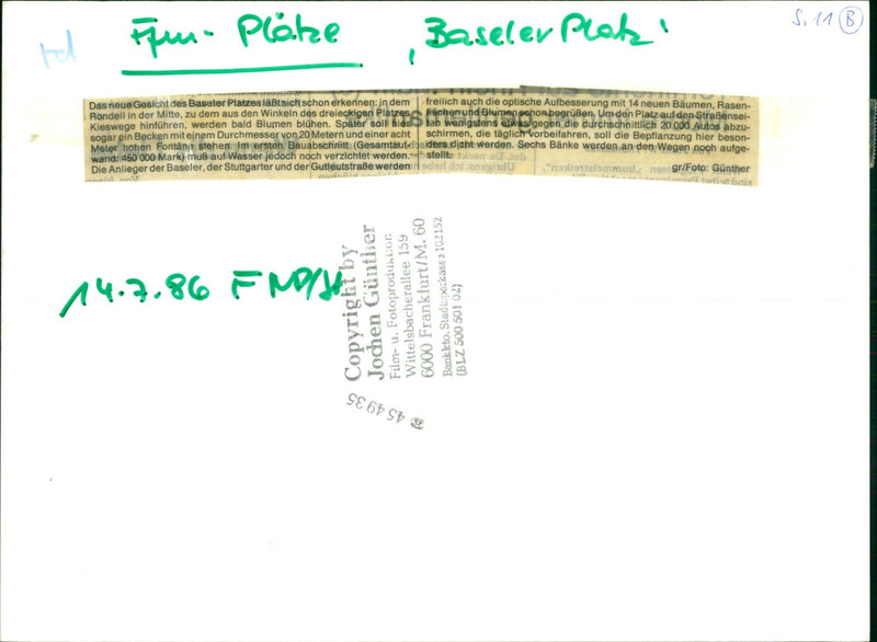 1986 ROADS PLATZE BASELER PLATT NEW TREES LAWNS ALL MIDDLE WHICH FILM - Vintage Photograph