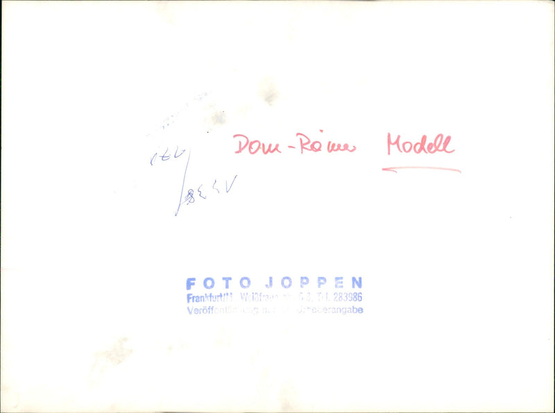 MODELS ROMERBERGDOM ROLE MODEL OTH PHOTO JOPPEN FRANKFURT WCISIRAJTE - Vintage Photograph