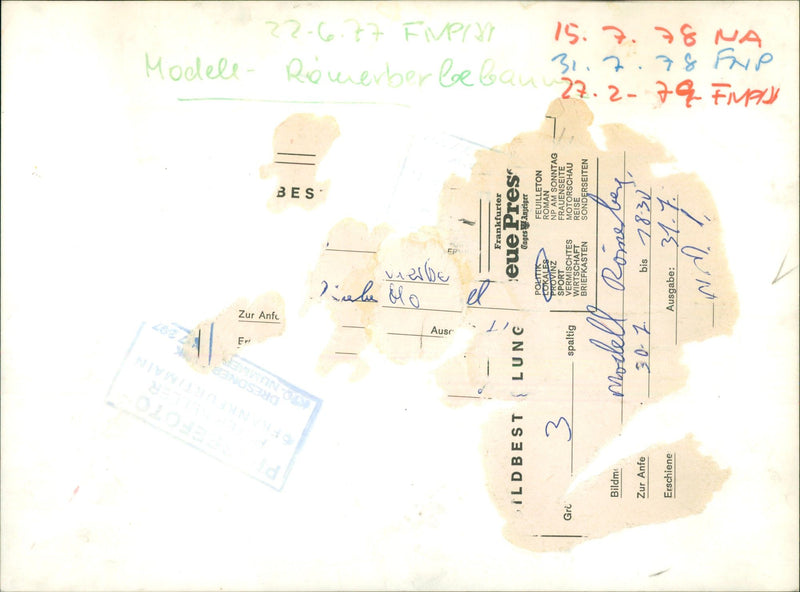 1978 ROMERBERG MODELS MODEL ROME BEY TO EDITION SCHIENE PRESS - Vintage Photograph