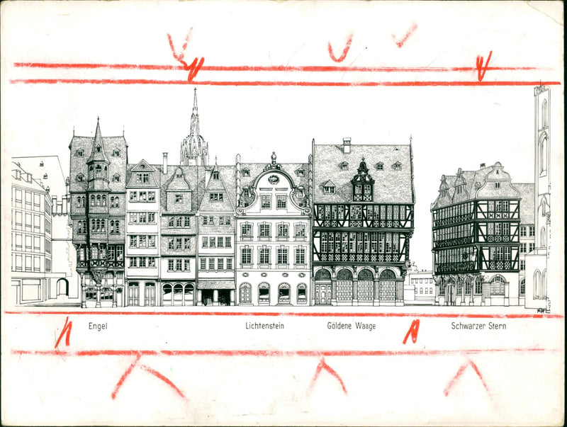 1975 ROMERBERG MODELS HOUSES LIECHTENSTEIN GOLDEN SCALE WERE LOCATED EARLY - Vintage Photograph