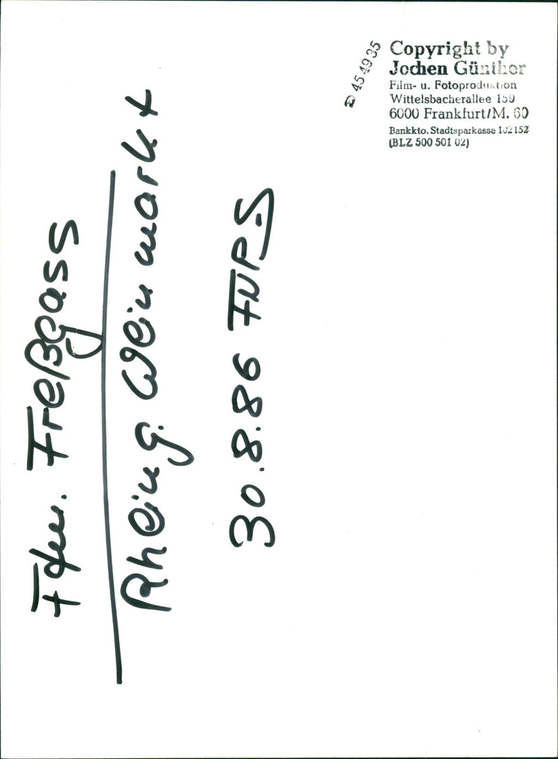 1986 STRAEN STRASEN SREGASS WINE FESTIVALS BIGGEST FESTIV FILM - Vintage Photograph