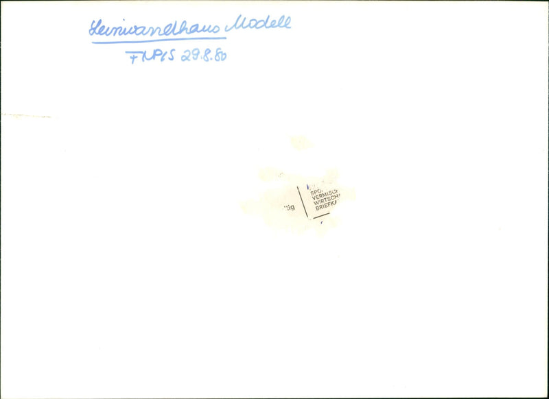 1980 CANVAS BUILDING EXHIBIT EXTRA LEWRICANEHAUS MODEL TUPIS SPO VERMISH - Vintage Photograph