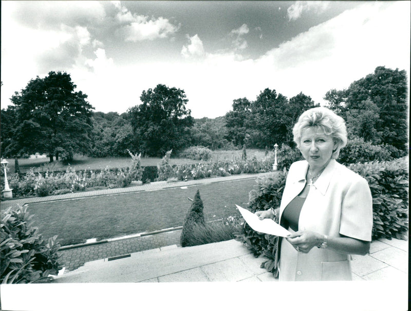 1999 NIGHT HOUSES ARE PLANNED MEADOW LANDSCAPE - Vintage Photograph
