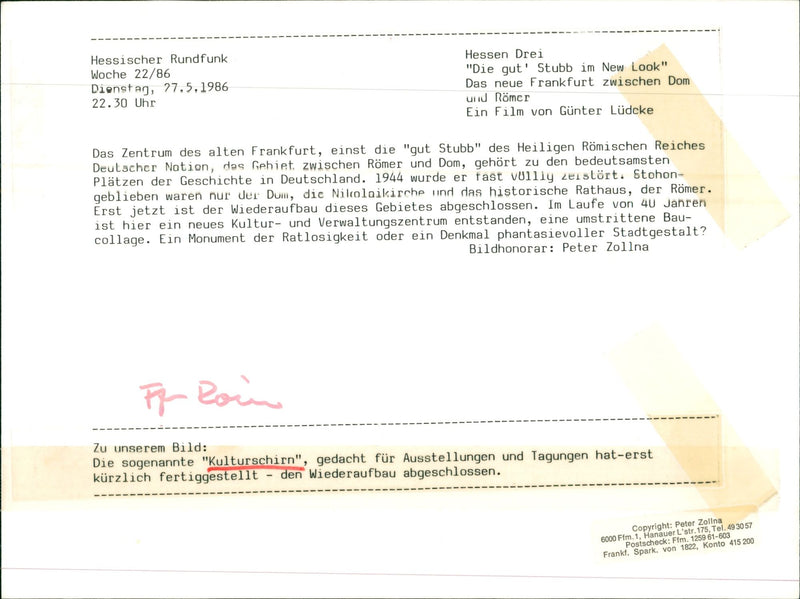 1986 STALLE OTHER INSIDE ALMOST COMPLETELY DESTROYED STOHON FILM PETER - Vintage Photograph