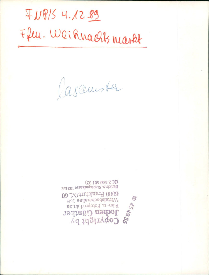 HEIE MAROMI PHOTO PRODUCTION WITTELSBACHERALLEE FRANKFUR FILM - Vintage Photograph