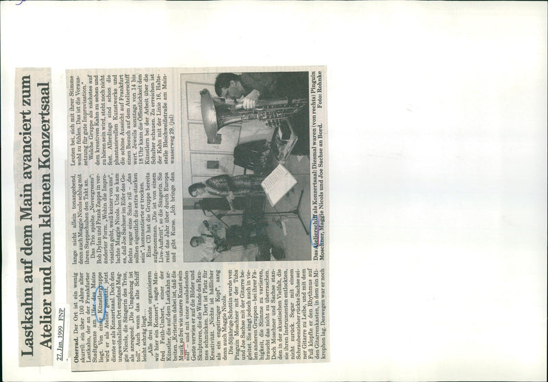 ARTISTS STUDIO SHIP CONCERT HALL PENGUIN MOSCHNER DYLAN - Vintage Photograph