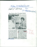 Model taxi of the Frankfurt Taxi Union - Vintage Photograph